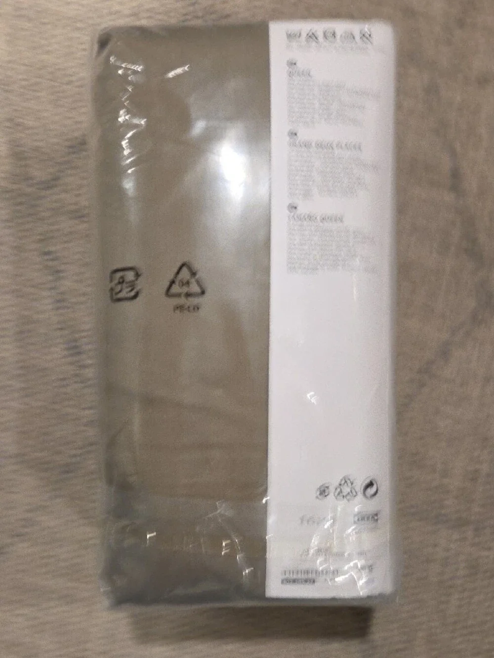 IKEA GÄSPA Queen Bedding Set in Taupe